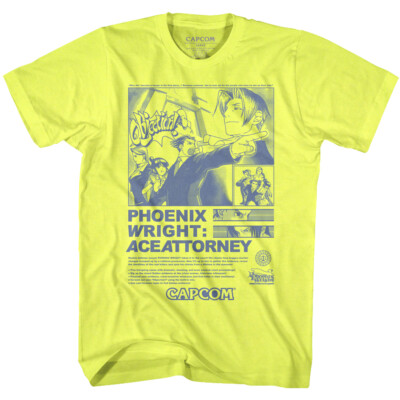Ace Attorney Video Game Phoenix Wright Attorney Flyer Men's T Shirt