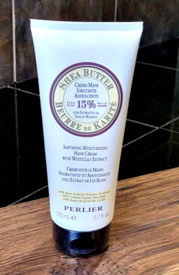 Perlier Shea Butter with White Lily Extract ~ 6.7 oz hand cream 200 ml Sealed