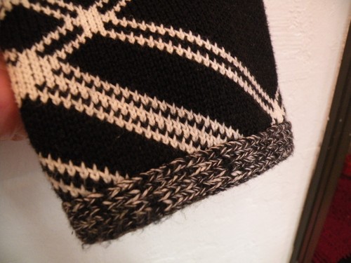 Chico's Black and White Plaid Fringed Cardigan Sweater Jacket Ladies Size 1 - Picture 6 of 6