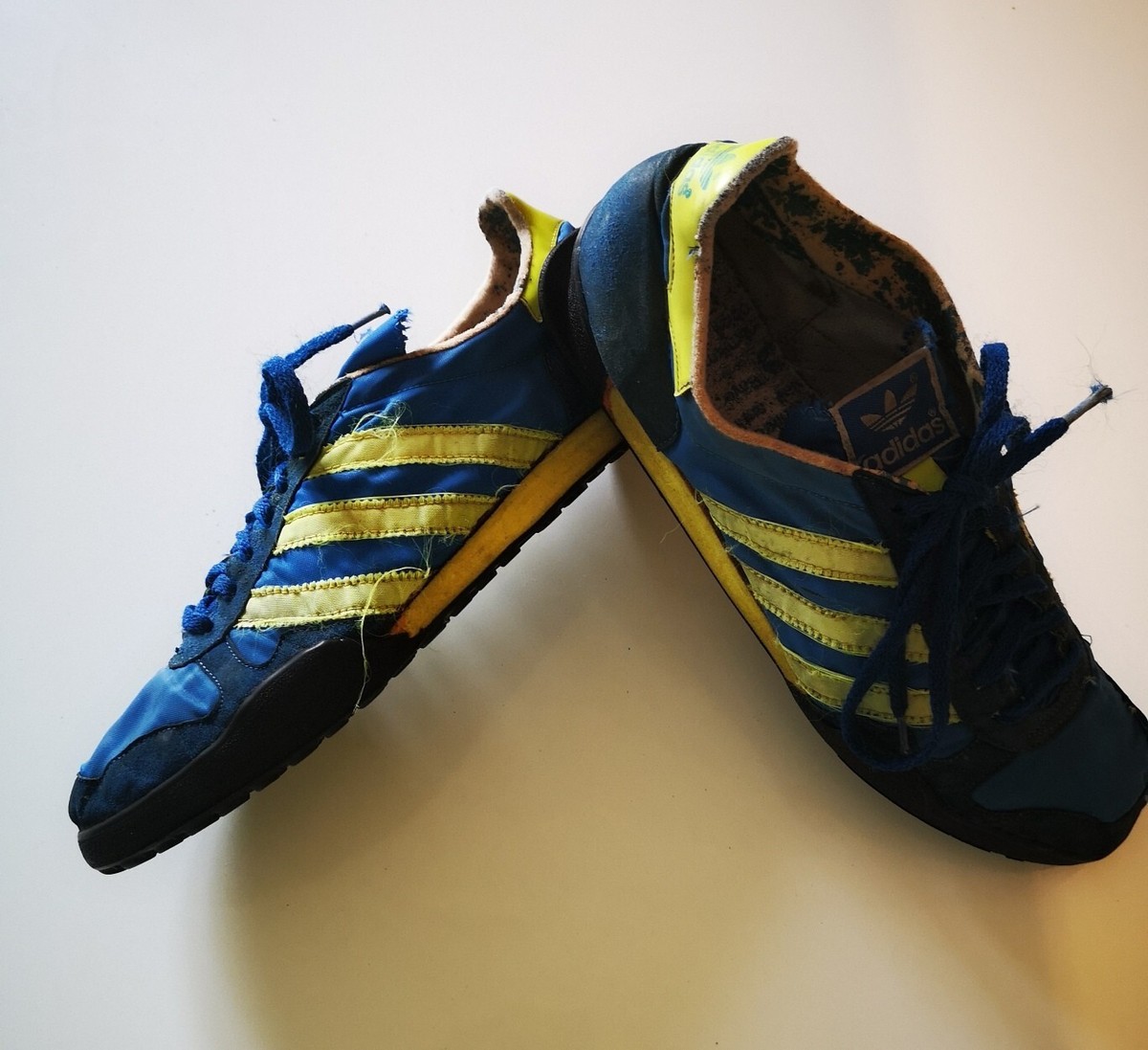 Adidas Marathon 80 Blue x Yellow Men's UK 10 Made in West Germany