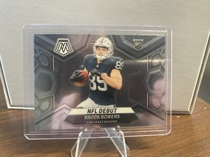 2024 Panini Mosaic - NFL Debut Silver Prizm #286 Brock Bowers (RC)