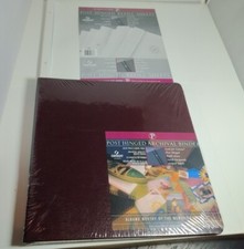 Canson 12x12 Post Hinged Archival Album 10 Sheets/20 pages Burgundy W/Refill