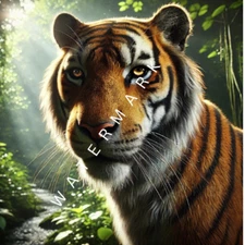 Digital Image Picture Wallpaper Background Desktop AI Art Tiger