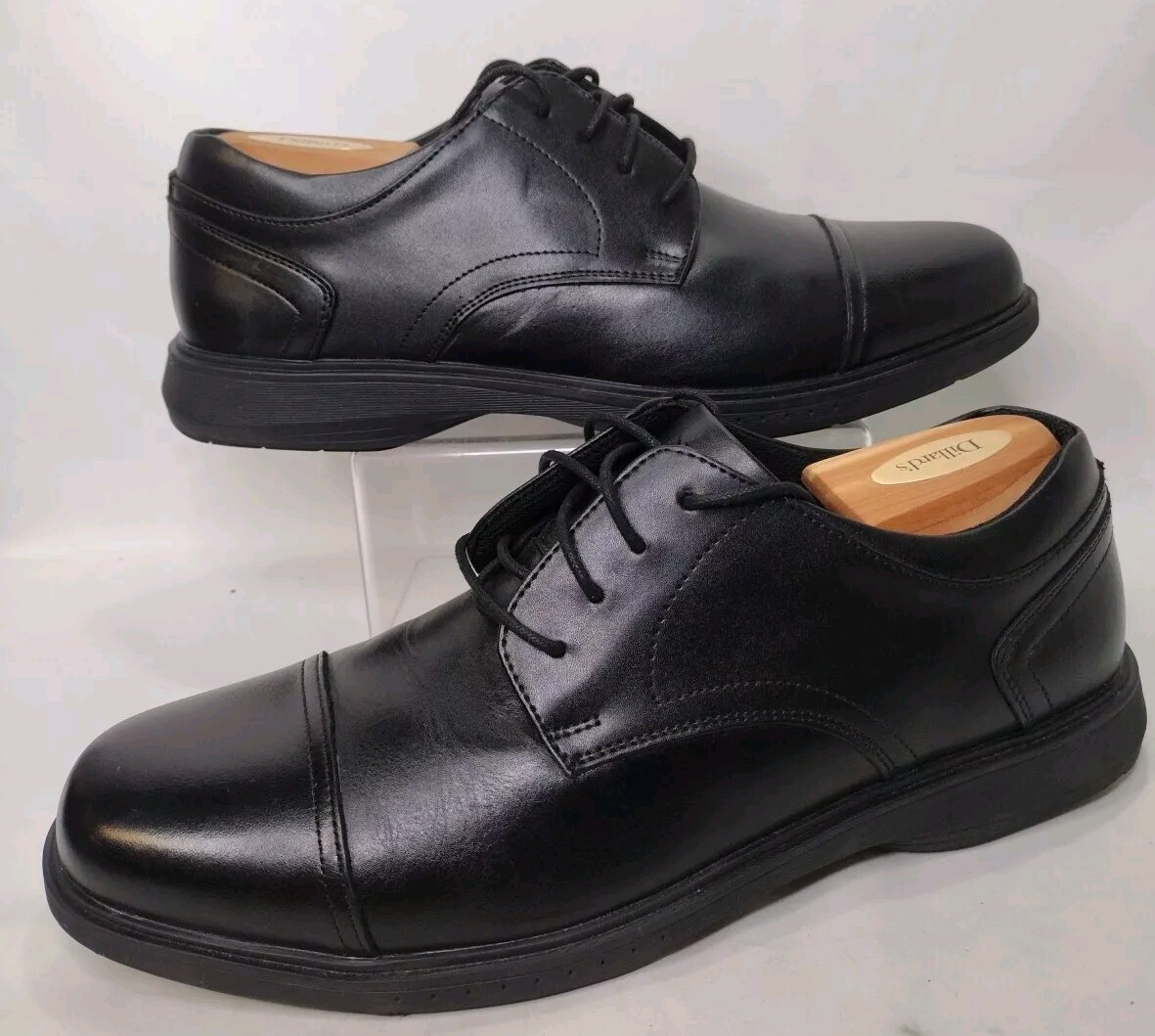 SAOLA Nunn Bush KORE Cap Toe Oxford 84944 001 pelle nera uomo 11 gel comfort
