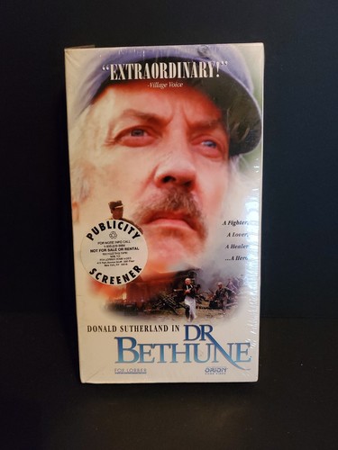 Dr. Bethune (VHS, 1994) Publicity Screener / Promo w/ Donald Sutherland *SEALED* - Picture 1 of 4