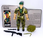 Vintage 1987 Hasbro GI Joe FALCON  v1 3.75" Action Figure Complete w/ Antenna