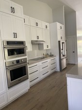 10x10 kitchen cabinets, kitchen, wood cabinets, pantry, sink cabin