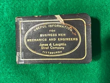 Jones & Laughlin Steel Co. Mechanic's/Engineers Pocket Book Pittsburgh 17th Ed.