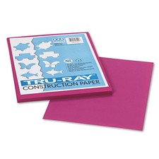 Pacon  Tru-Ray Construction Paper, 76 lbs., 9 x 12, Magenta, 50 Sheets/Pack