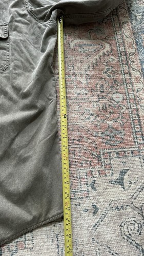 Vintage LL BEAN Hurricane flannel lined twill camp shirt XL Tall - Picture 7 of 8