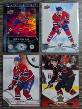 Lot of 7 Nick Suzuki Hockey Cards - Inserts, base.  Assorted sets and years