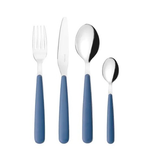 GUZZINI Pop Posate Set 24 Pezzi Blu Acciaio Inox - Immagine 2