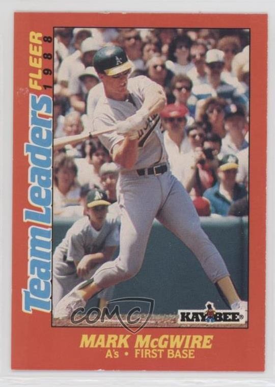 1988 Fleer Kay Bee Toys Team Leaders Box Sets Mark McGwire #21 7mb