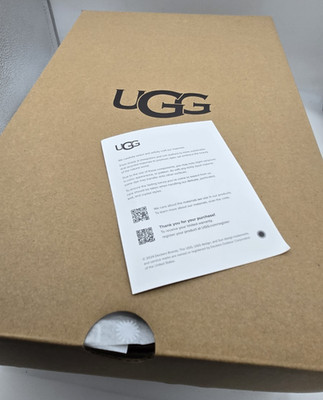 UGG leere Tazz Geschenkbox Beschreibung auf Box UGG W TAZZ II CHE UK6 mit Taschentuch etc