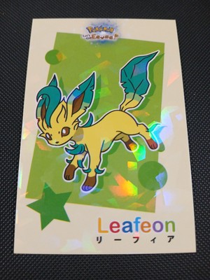 Pokemon Let's Go Eevee Database Set Peru Leafeon Square Cracked Ice US Seller