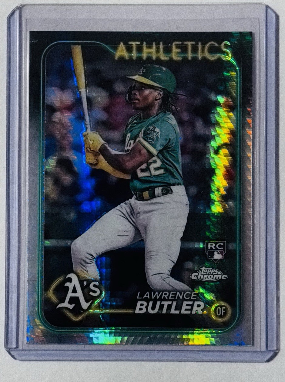 2024 Topps Chrome Lawrence Butler Prism Refractor RC #5 Oakland Athletics