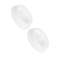 2 Pcs White Plug Holes Rubber Button Plug for 63.5mm 2.5" Hole