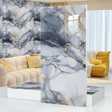 10pcs Thick Marble Peel and Stick Waterproof Wall Panels,Heat-Resistant Backs...