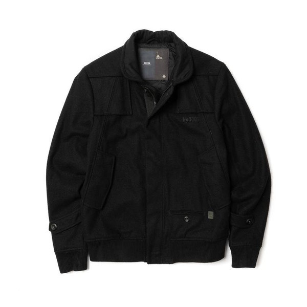 Men G-Star Raw Jacket Black Polyester 40 /L / 48