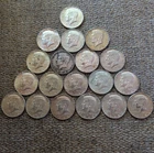 LOT OF *19* (40%) SILVER 1968-D KENNEDY HALF DOLLARS