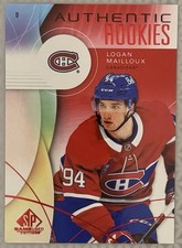 Logan Mailloux 2024 SP Game Used Authentic Rookies Red #273 Montreal Canadiens