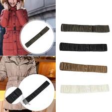 Corset belt with pleats and elastic waistband for formal and casual outfits