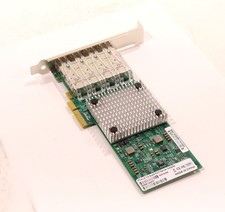 Intel 82580 Quad-Port Gigabit SFP+ PCIe Network Adapter P/N: 82580-4SFP Tested