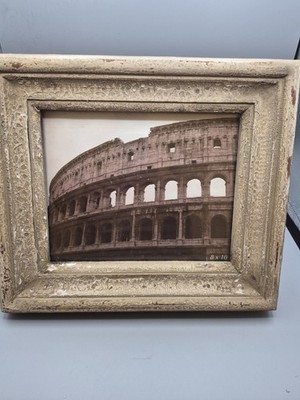 Uttermost Photo Picture Frame Painted Wood Distressed 8'' x 10'' Photo Easel/ Hang