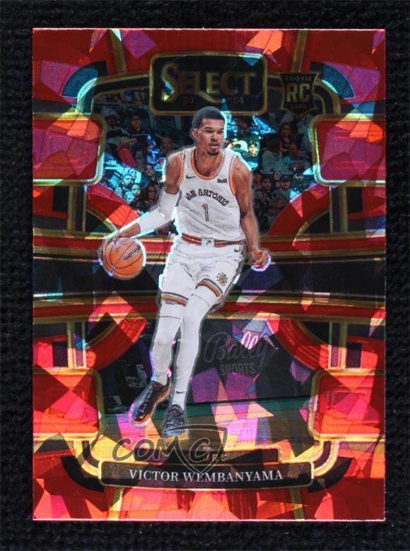 2023 Select Concourse Red Cracked Ice Prizm Victor Wembanyama #87 Rookie RC 19fe