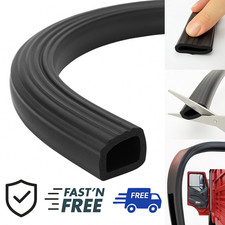 Self Adhesive D Seal 1in EPDM Rubber Weather Strip for Door RV 8FT