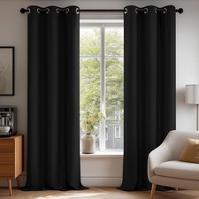 Room Darkening Thermal Insulated Blackout Curtains 84 Inches Long for Bedroom...