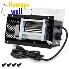 For Vent Free Stove or Wood Burning Stoves PBAR-2427 Fireplace Blower Fan Kit US