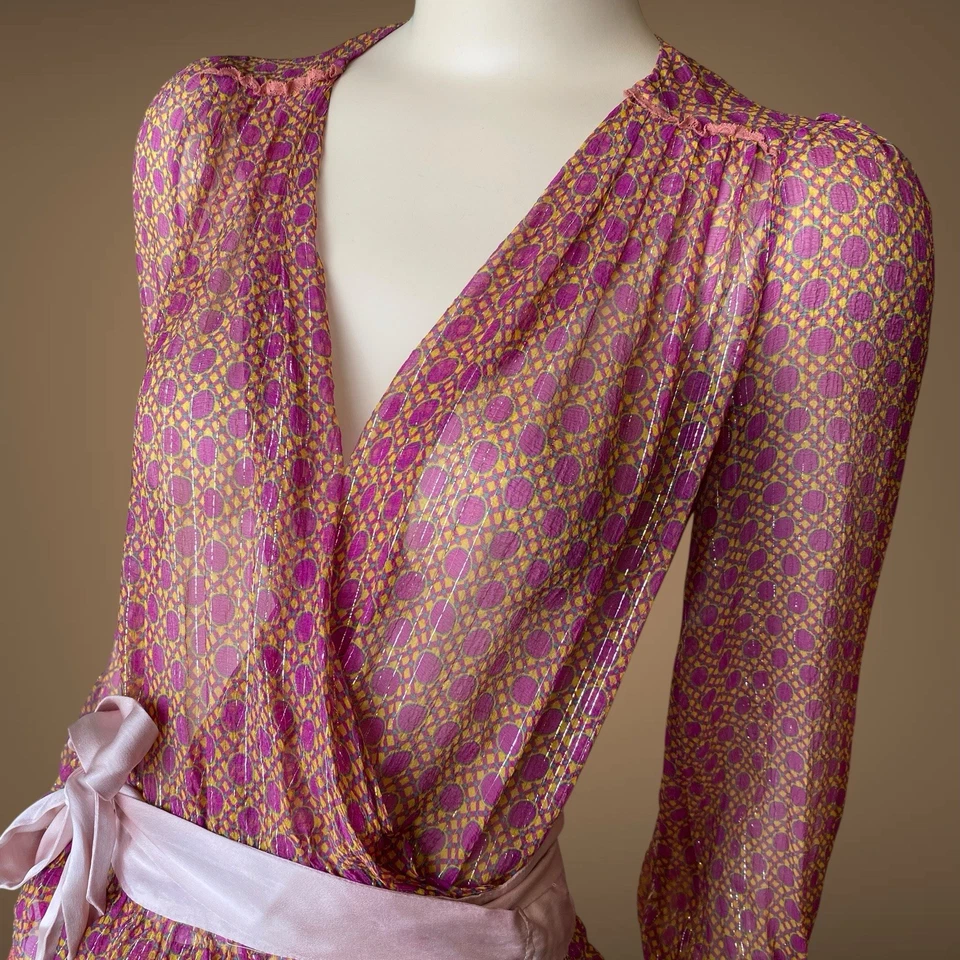 Blusa Dolce&Gabbana D&G De Colección Y2K Malla Seda Talla 40IT S Foto 4 de 4