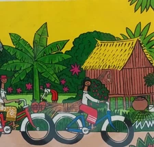 STEPHANE "STEF" DELAPREE LIMITED EDITION "HAPPY FACE" MIX MEDIA ARTWORK 