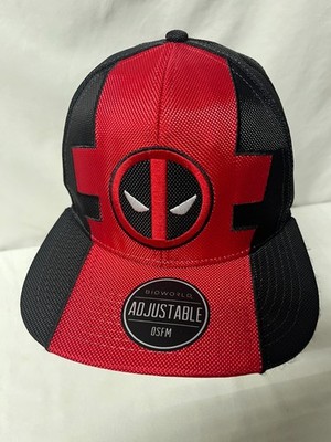 Marvel Comics DEADPOOL Black & Red Snap Back Baseball Hat