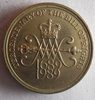 1989 GREAT BRITAIN 2 POUNDS AU EXCELLENT Vintage Coin Lot S17