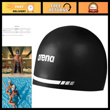 3D Soft Silicone Swim Cap for Adults - Unisex Swimming Training Racing Cap