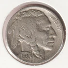 1937 US Indian Head Buffalo Nickel FULL DATE Rare 89 Year Old Collection Coin