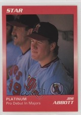 1990 Star Platinum /1000 Jim Abbott #26 3c7