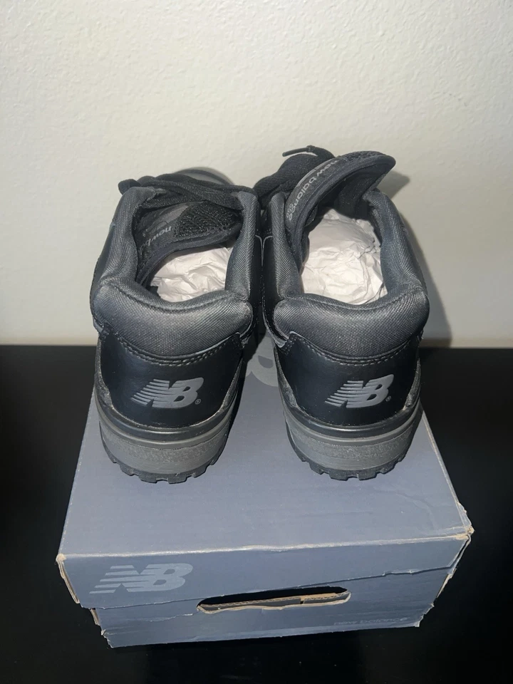 New Balance Triple Black 550 Work Casual Streetwear Sneakers  Sz 10 - Image 2 of 4