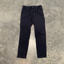 BYLT Weekender Pants Medium Grey RipstopCasual Logo Zip Pocket Drawstring Mens