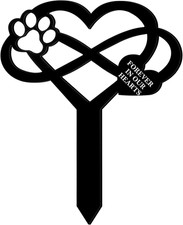 Pet Grave Markers for Dogs Cats, Waterproof Pet Grave Stake Decorations for Ceme