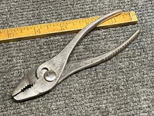 Vintage Oak Leaf 5-1/2” Baby Slip Joint Pliers Chrome USA