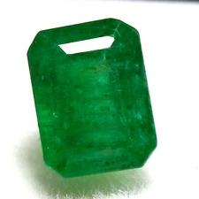 11.64 Ct GIE Certified Natural MUZO Colombian Green Emerald UNTREATED Gemstone