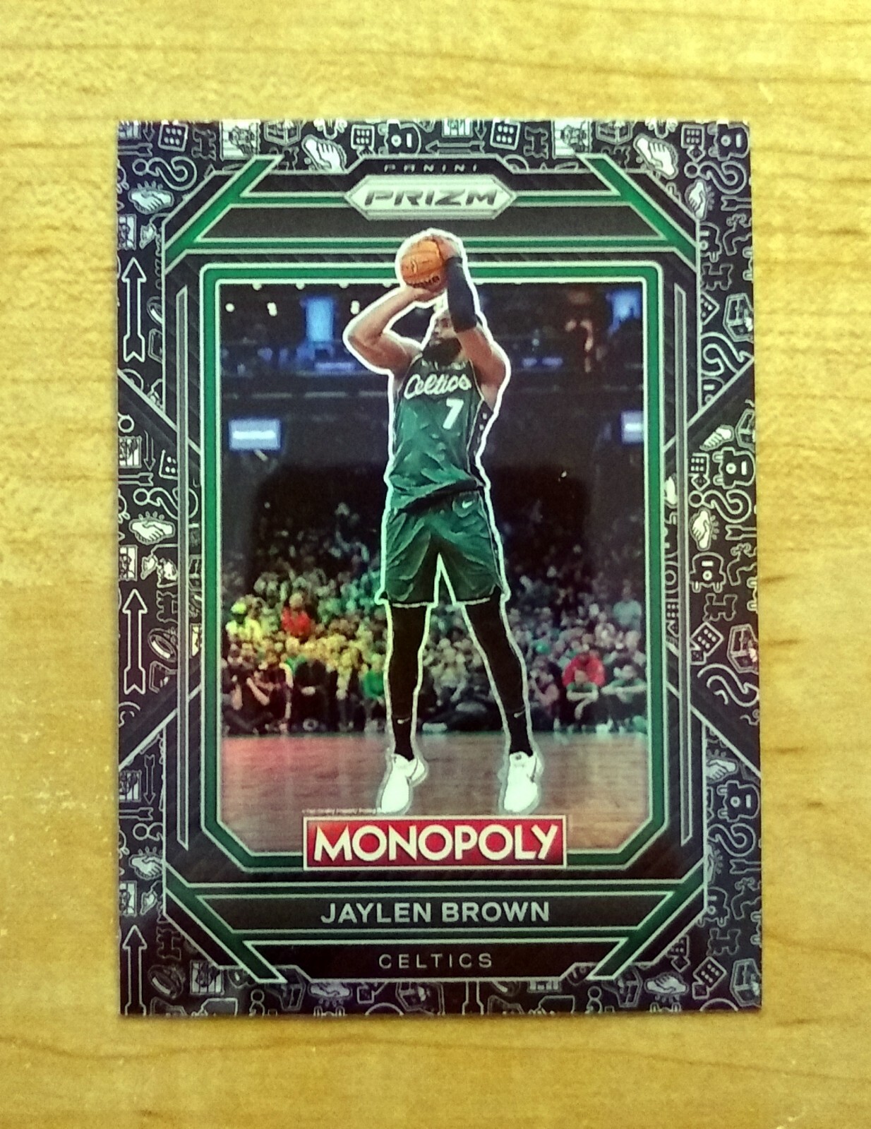 2022-23 PRIZM MONOPOLY JAYLEN BROWN BLACK ICONS INSERT BOSTON CELTICS #5 💥🏀💥