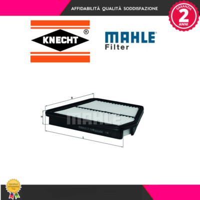 Filtro Motore Knecht LX 1840 | MAHLE | Sostituzione Aria | Lunghezza 241 Mm | Altezza 34 Mm
