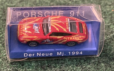 EURO MODELL PORSCHE 911 1:87 HO scale DER NEUE MJ 1994 RED DITRANS