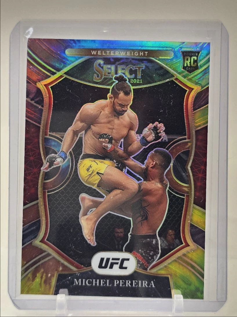 MICHAEL PEREIRA 2021 SELECT UFC CONCOURSE ROOKIE TIE DYE RC /25 Q0028