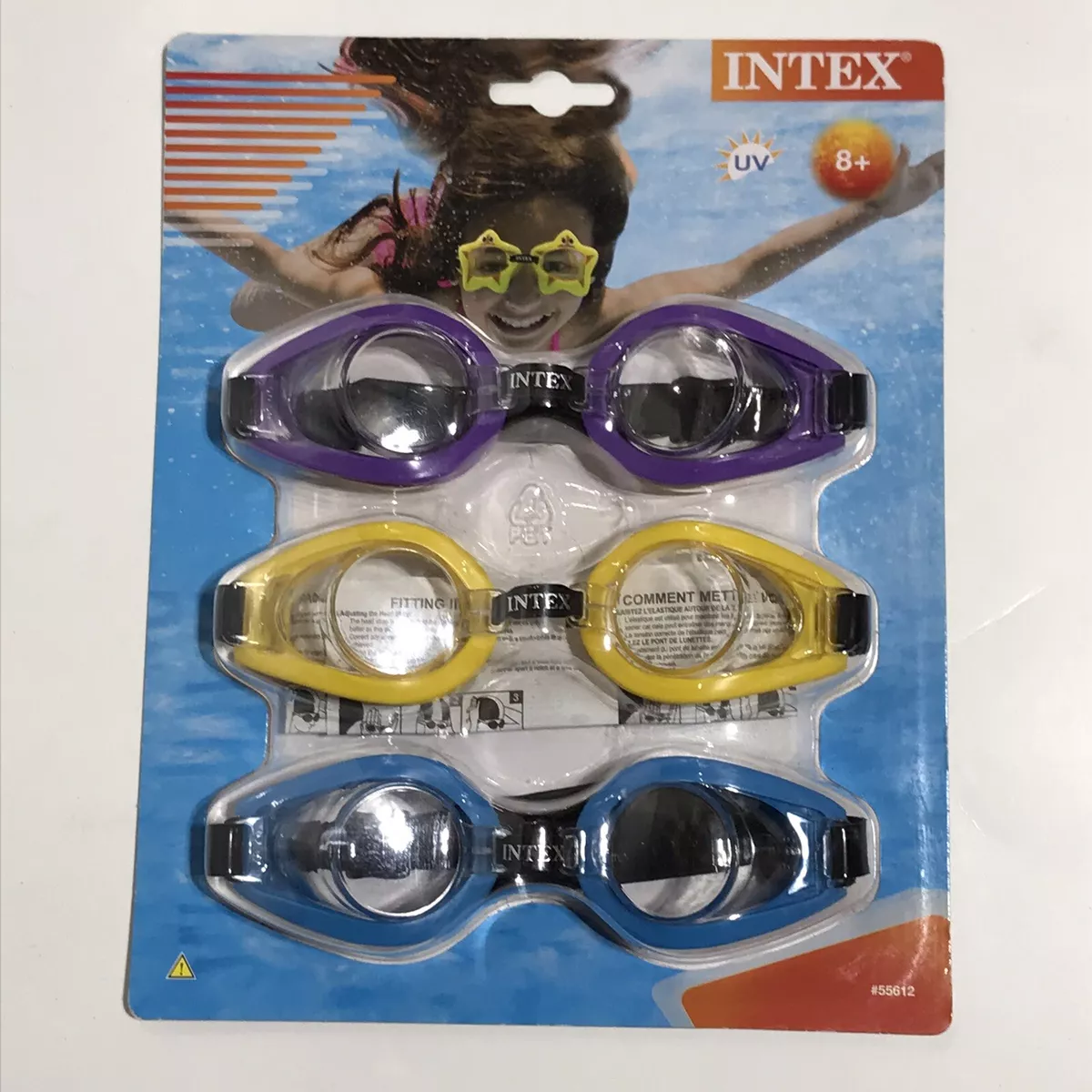 Swim goggles cheap 3 pack