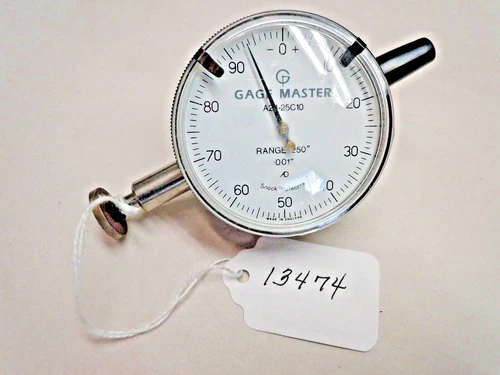 Gage Master A-24-25C10 Machinists Shockproof .001" Dial Indicator, England